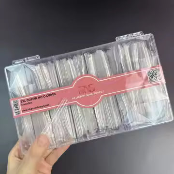 3XL Coffin No C-Curve Tips- 420pcs/box